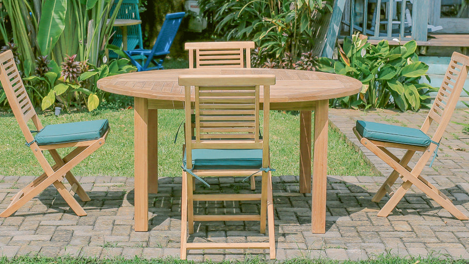 Teak Doncaster 6 Seater Round 1.5m with Belgrave Stacking Chairs/Hanton Chairs & Hanton Arm Chairs  (Garden / Outdoor Dining Set)