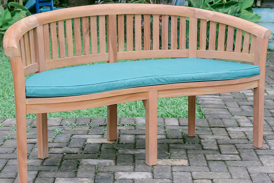 Banana Standard Teak Garden Bench Vertical Slats, 1.6m ( Outdoor / Patio Bench)