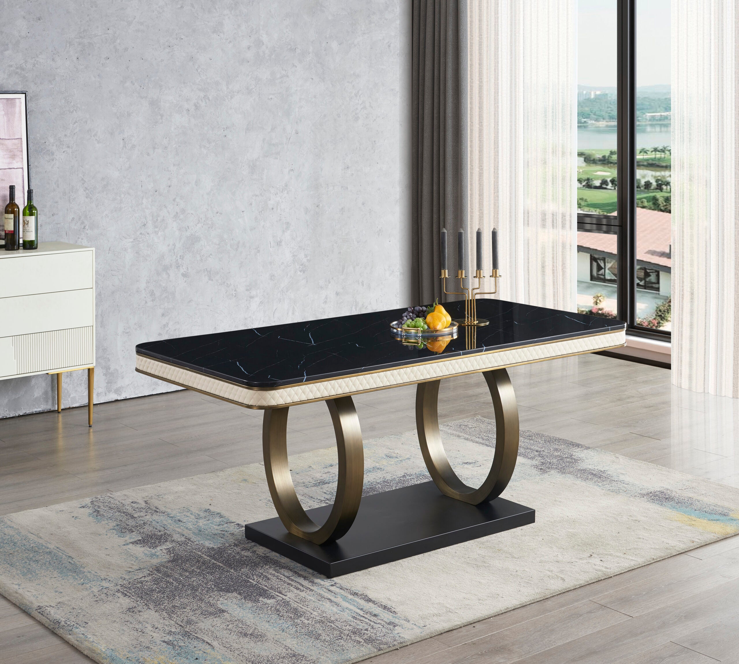 Hampton 6/8 Seater Rectangle Table 1.8m