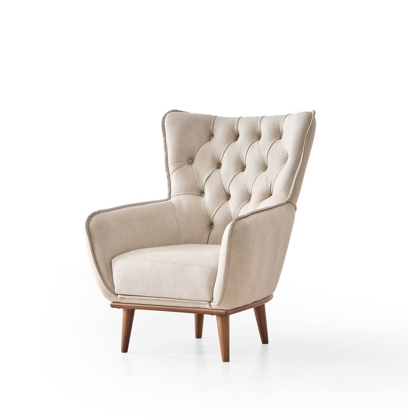 Chesterfield Sofa Set (Cream)