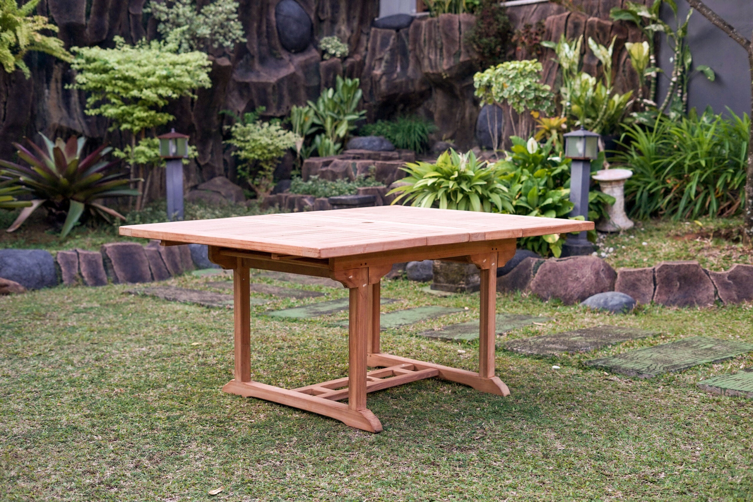 Teak Dorchester 6 Seater Extending Table 1.2m-1.7m  (4cm Thick Top)