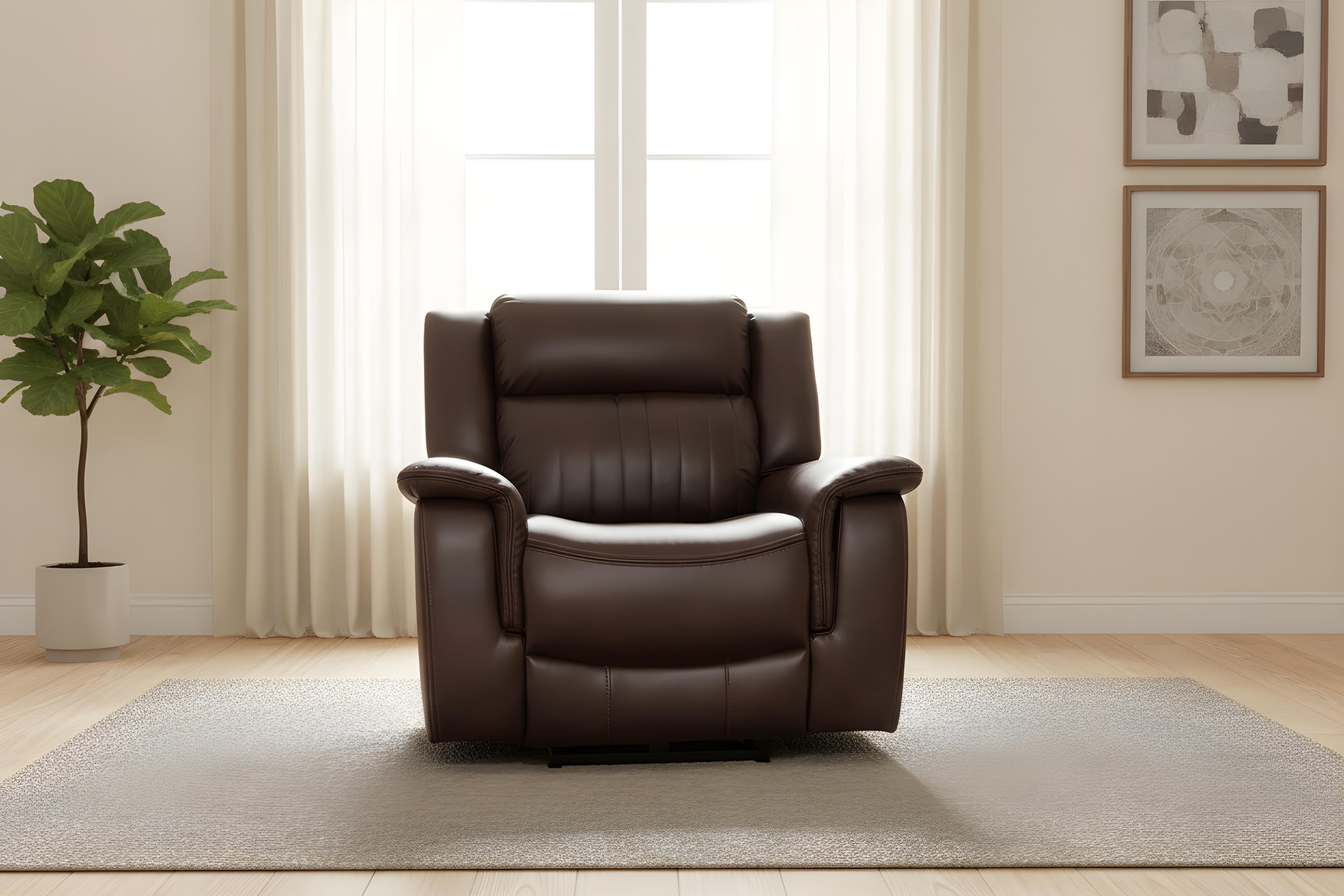Halmstad Electric / Power Recliner Leather Sofa Set (Brown)