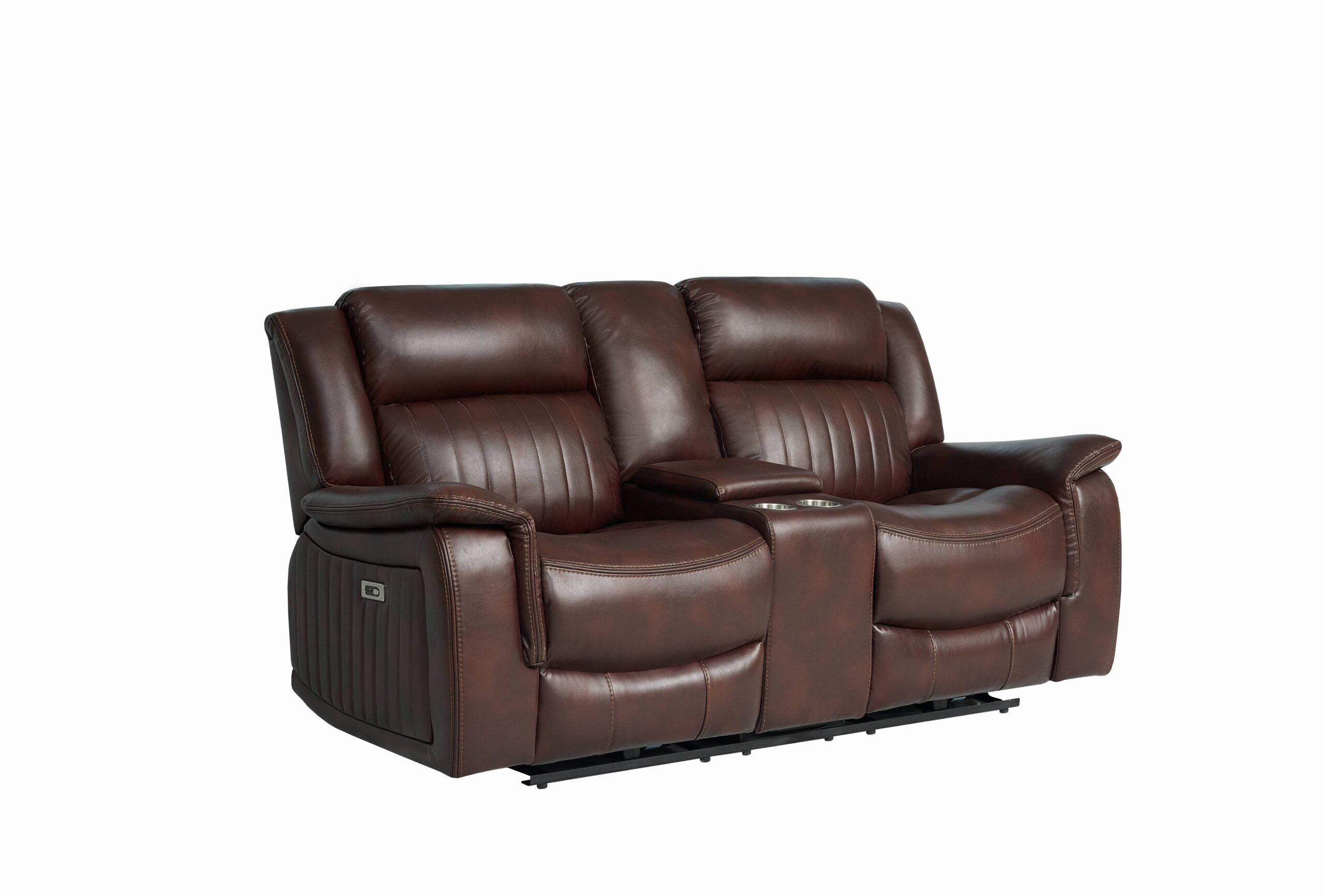 Halmstad Electric / Power Recliner Leather Sofa Set (Brown)