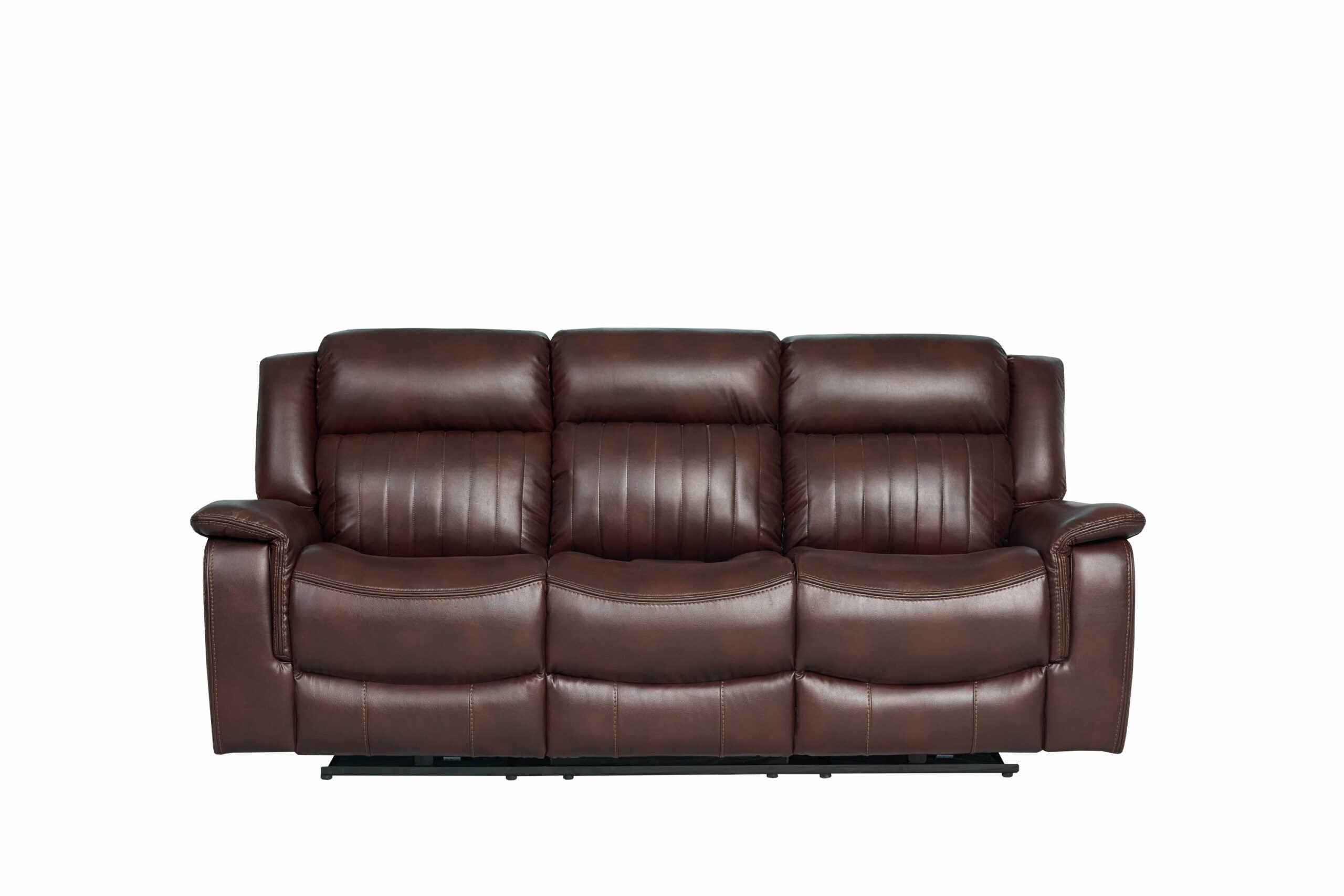 Halmstad Electric / Power Recliner Leather Sofa Set (Brown)
