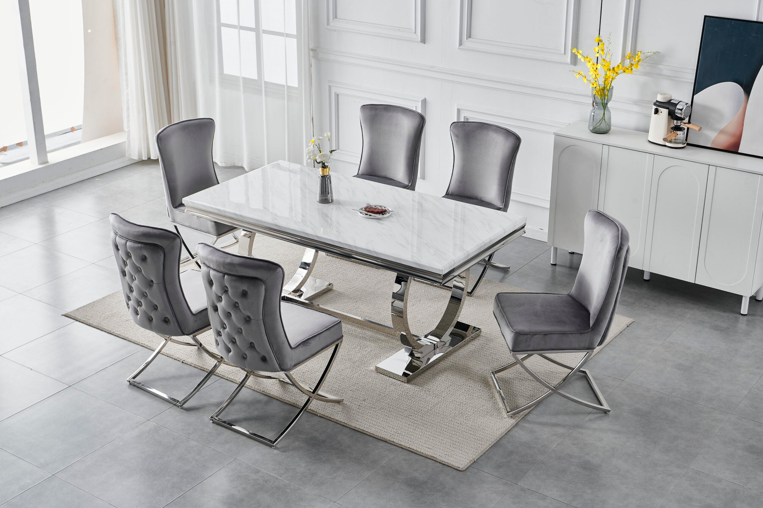 Jasper 6/8 Seater Rectangle Table 1.8m