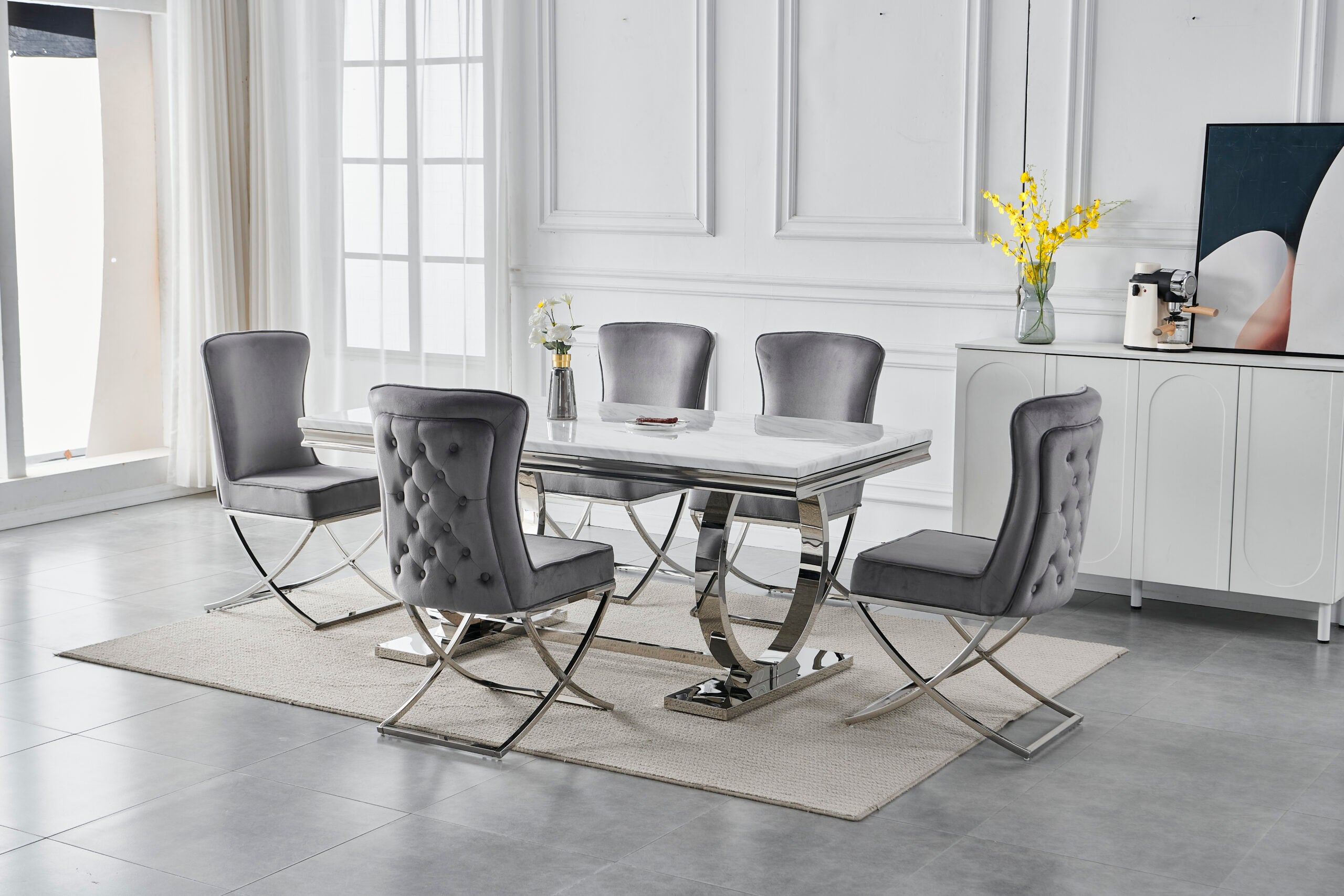 Jasper 6/8 Seater Rectangle Table 1.8m