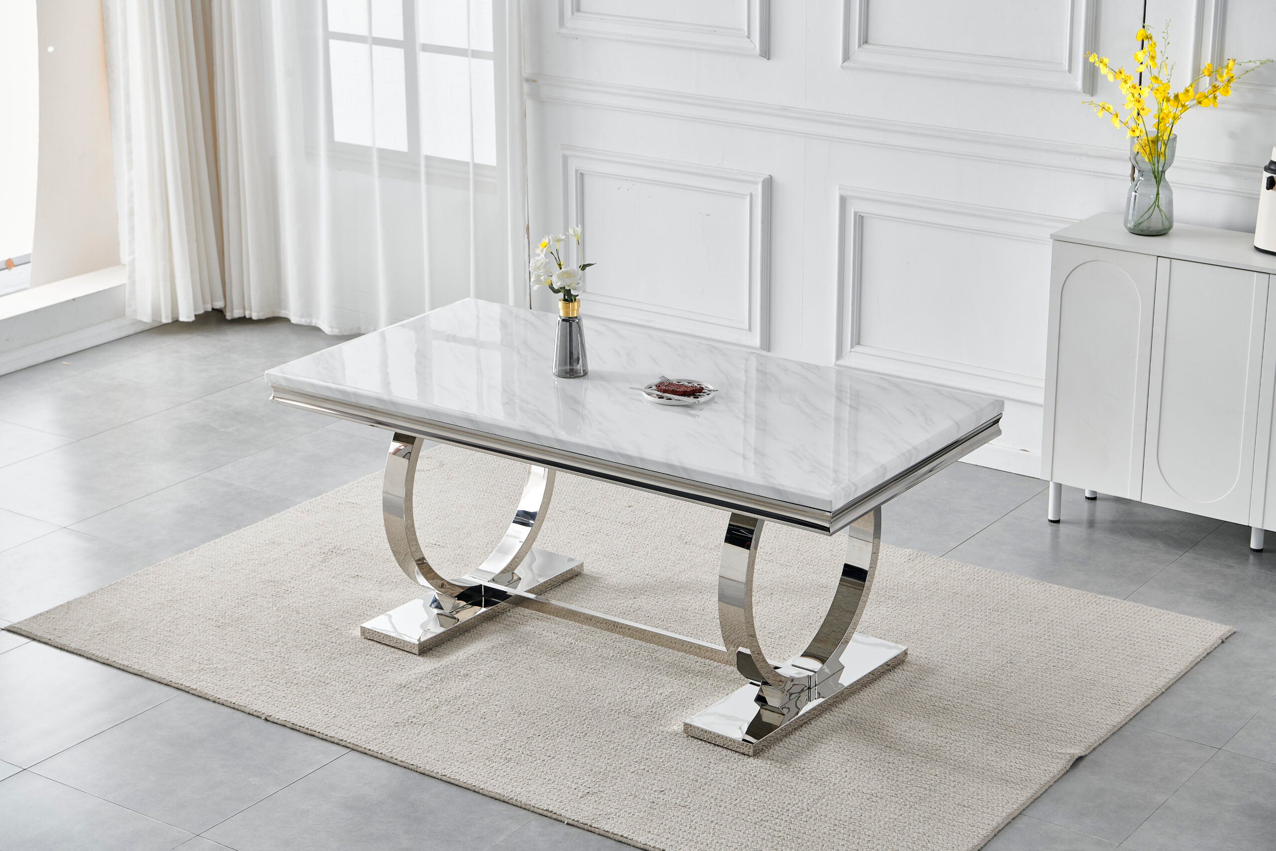 Jasper 6/8 Seater Rectangle Table 1.8m