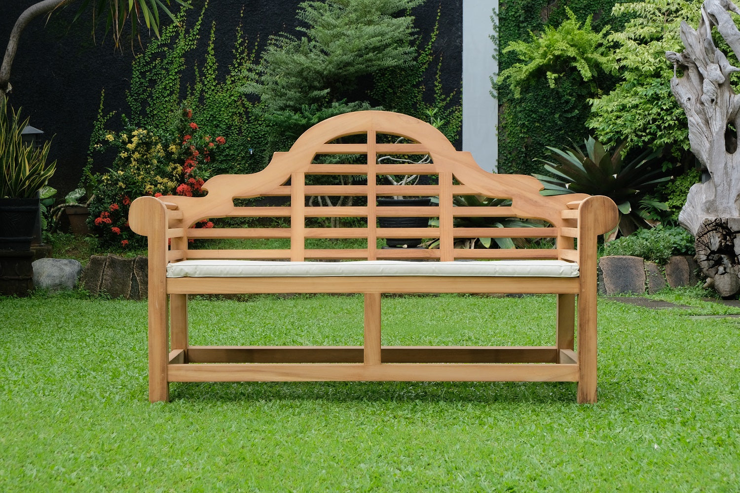 Marlboro 3 Seater Thick Teak Garden Bench, 1.67m ( Outdoor / Patio Bench)