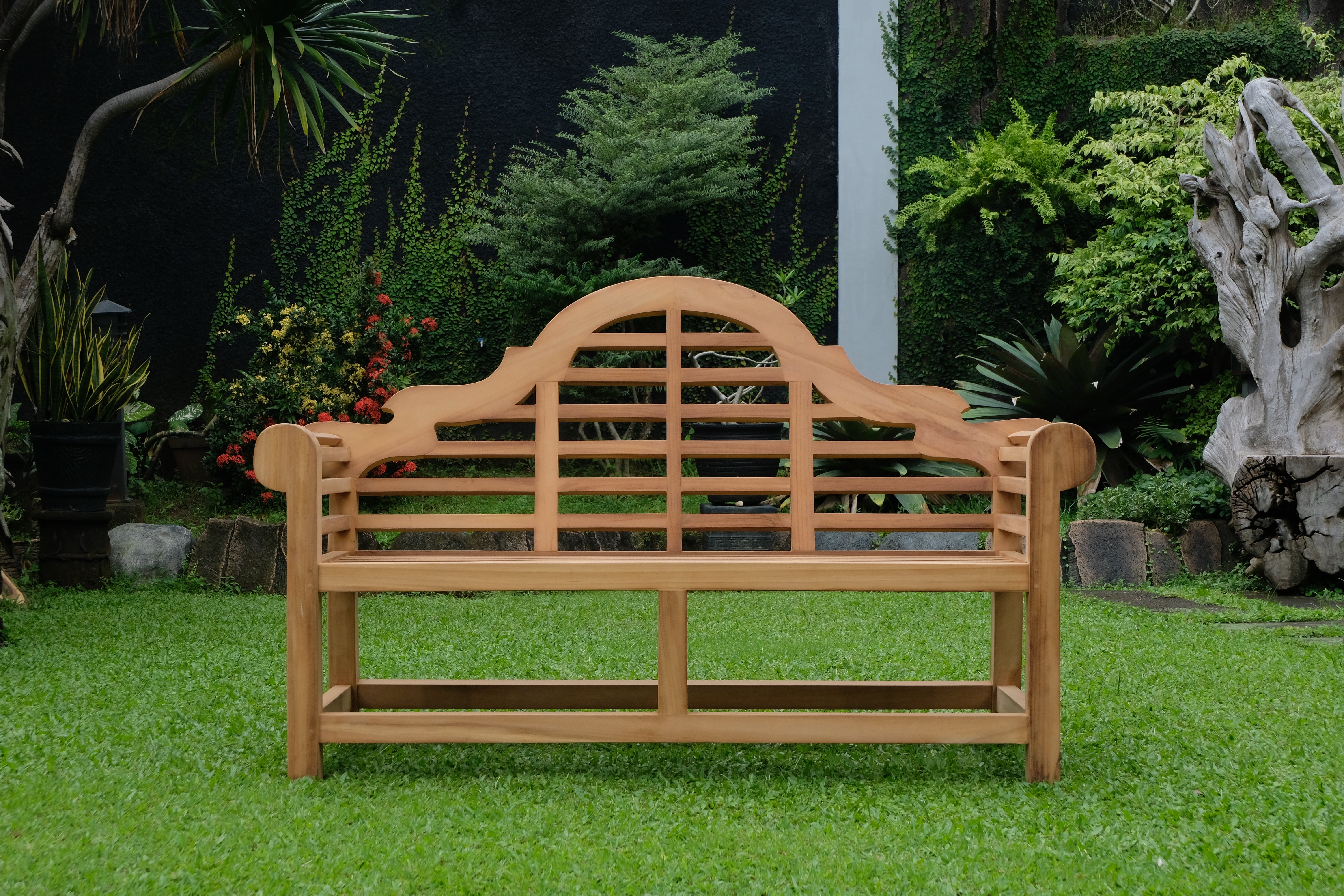 Marlboro 3 Seater Thick Teak Garden Bench, 1.67m ( Outdoor / Patio Bench)