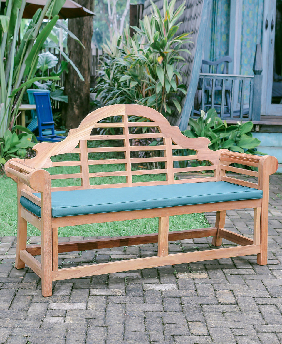 Marlboro 3 Seater Standard Teak Garden Bench, 1.5m ( Outdoor / Patio Bench)