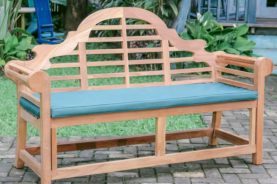 Marlboro 3 Seater Standard Teak Garden Bench, 1.5m ( Outdoor / Patio Bench)