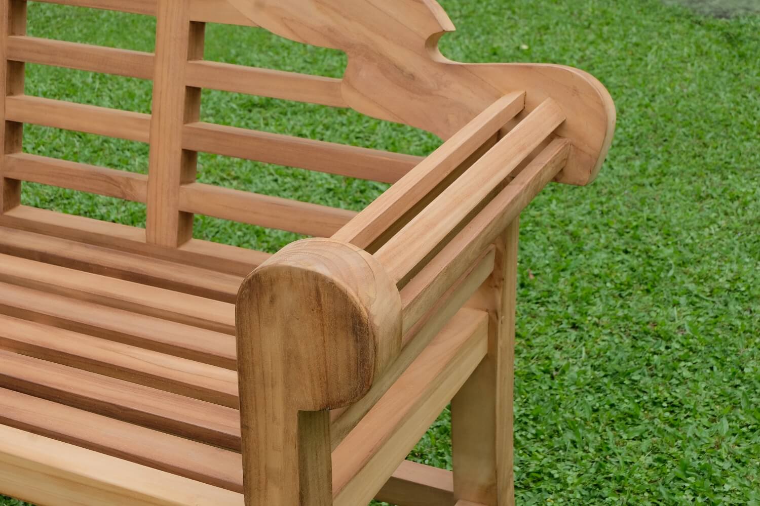 Marlboro 3 Seater Thick Teak Garden Bench, 1.67m ( Outdoor / Patio Bench)