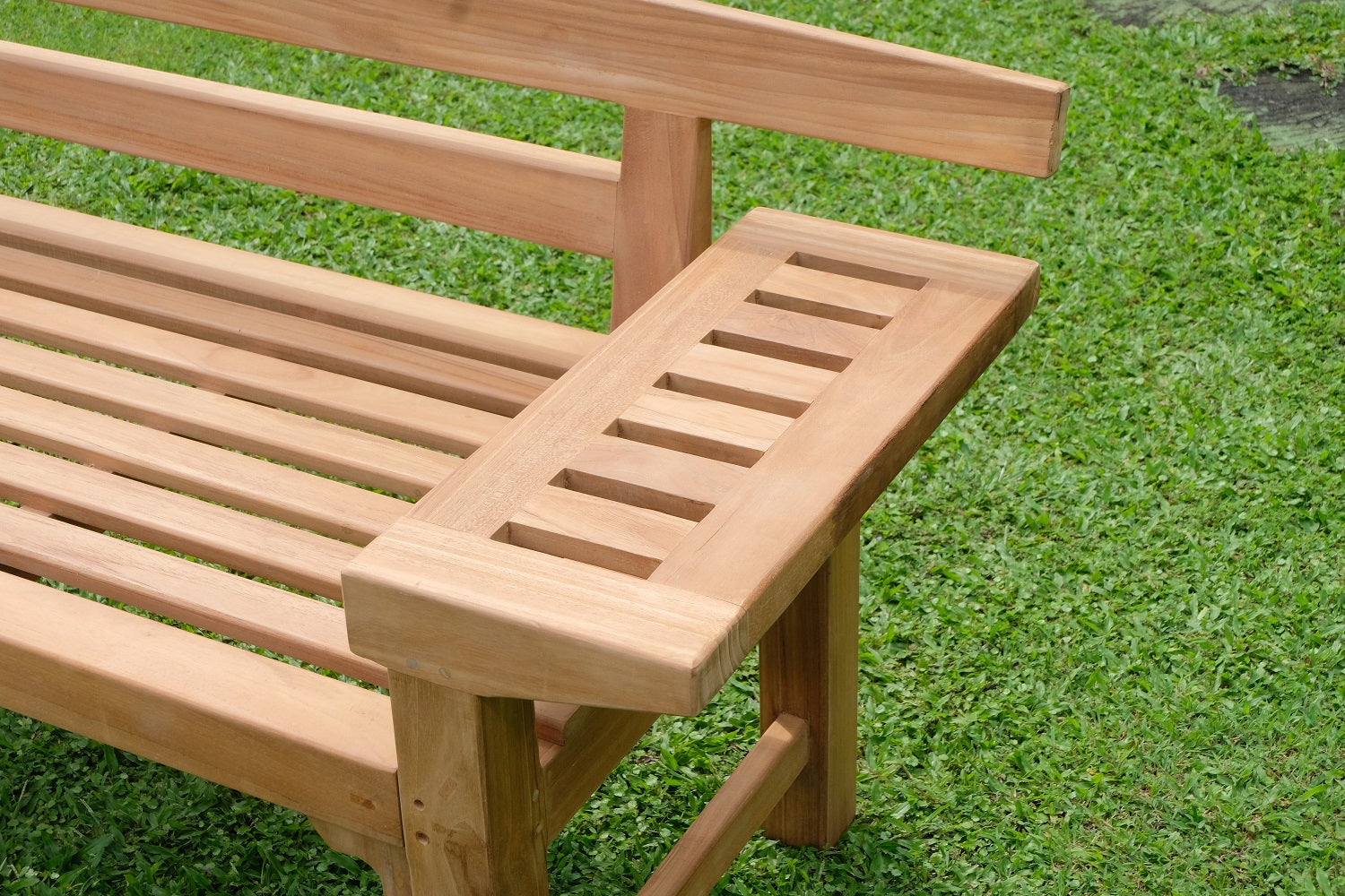 Nevada 3 Seater Extra Thick Teak Garden Bench 1.7m ( Outdoor / Patio Bench)