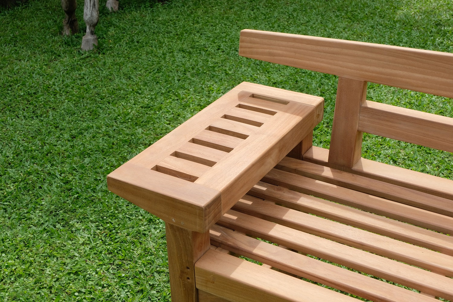 Nevada 3 Seater Extra Thick Teak Garden Bench 1.7m ( Outdoor / Patio Bench)