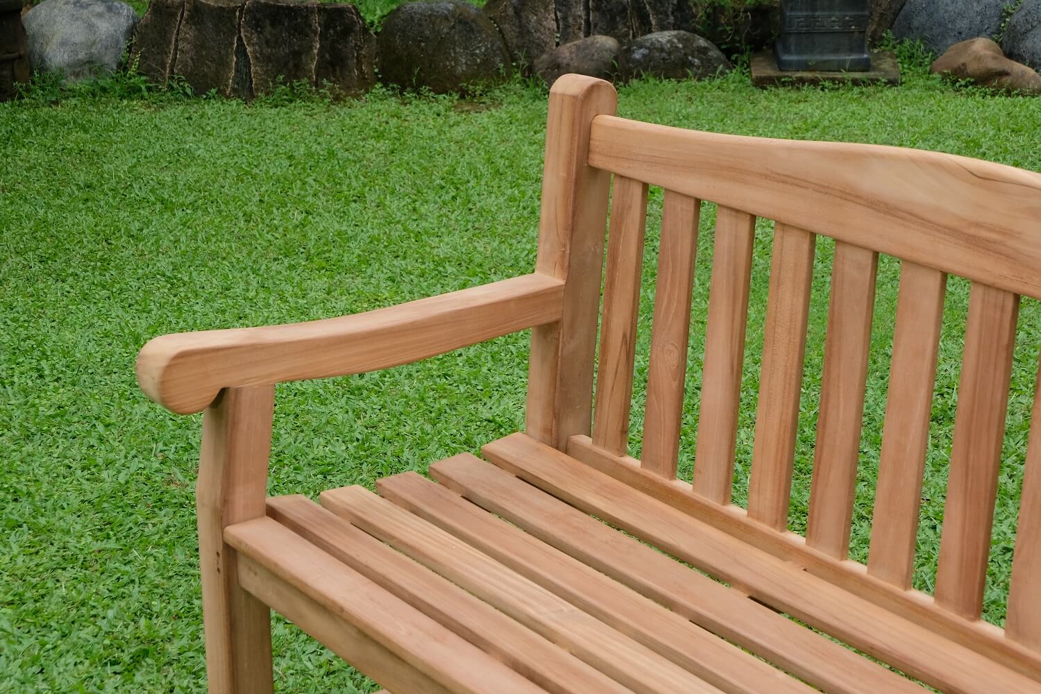 Oxford 3 Seater Thick Teak Garden Bench, 1.5m ( Outdoor / Patio Bench)