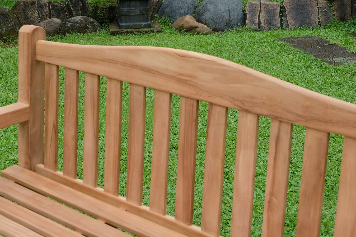 Oxford 3 Seater Thick Teak Garden Bench, 1.5m ( Outdoor / Patio Bench)