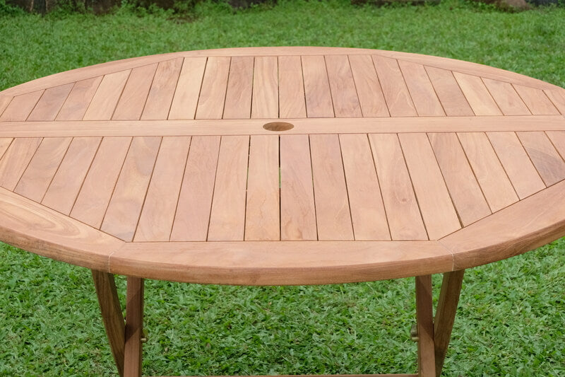 Teak Brompton Round Table 1.2m