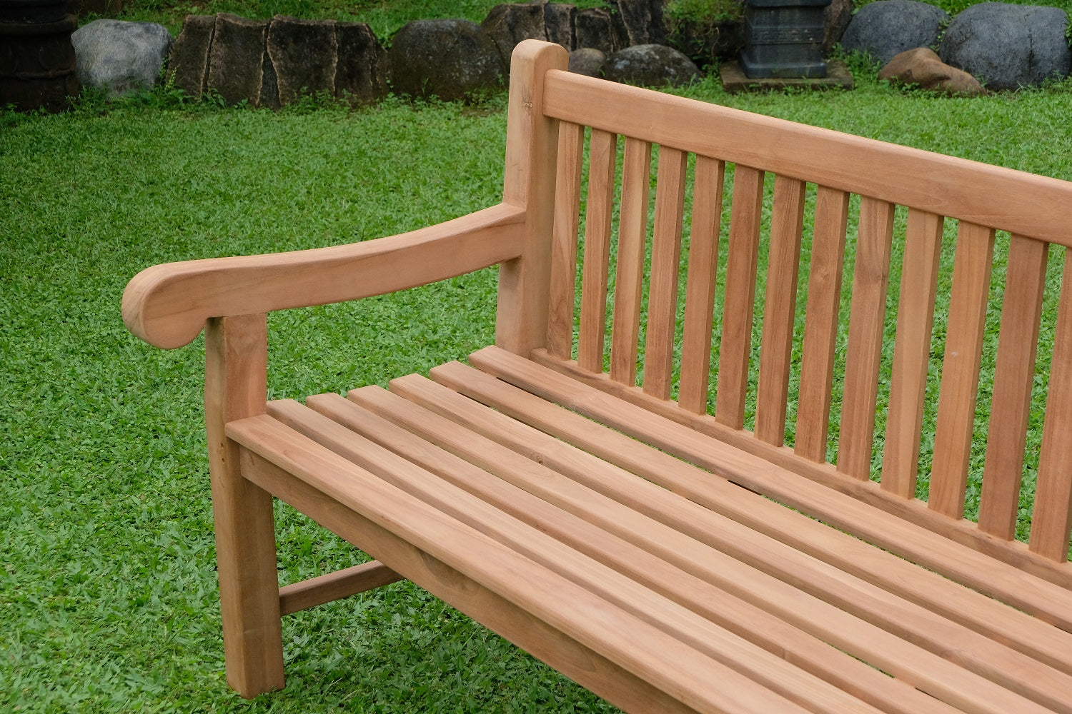 Salisbury 4 Seater Thick Teak Garden Bench, 1.8m ( Outdoor / Patio Bench)