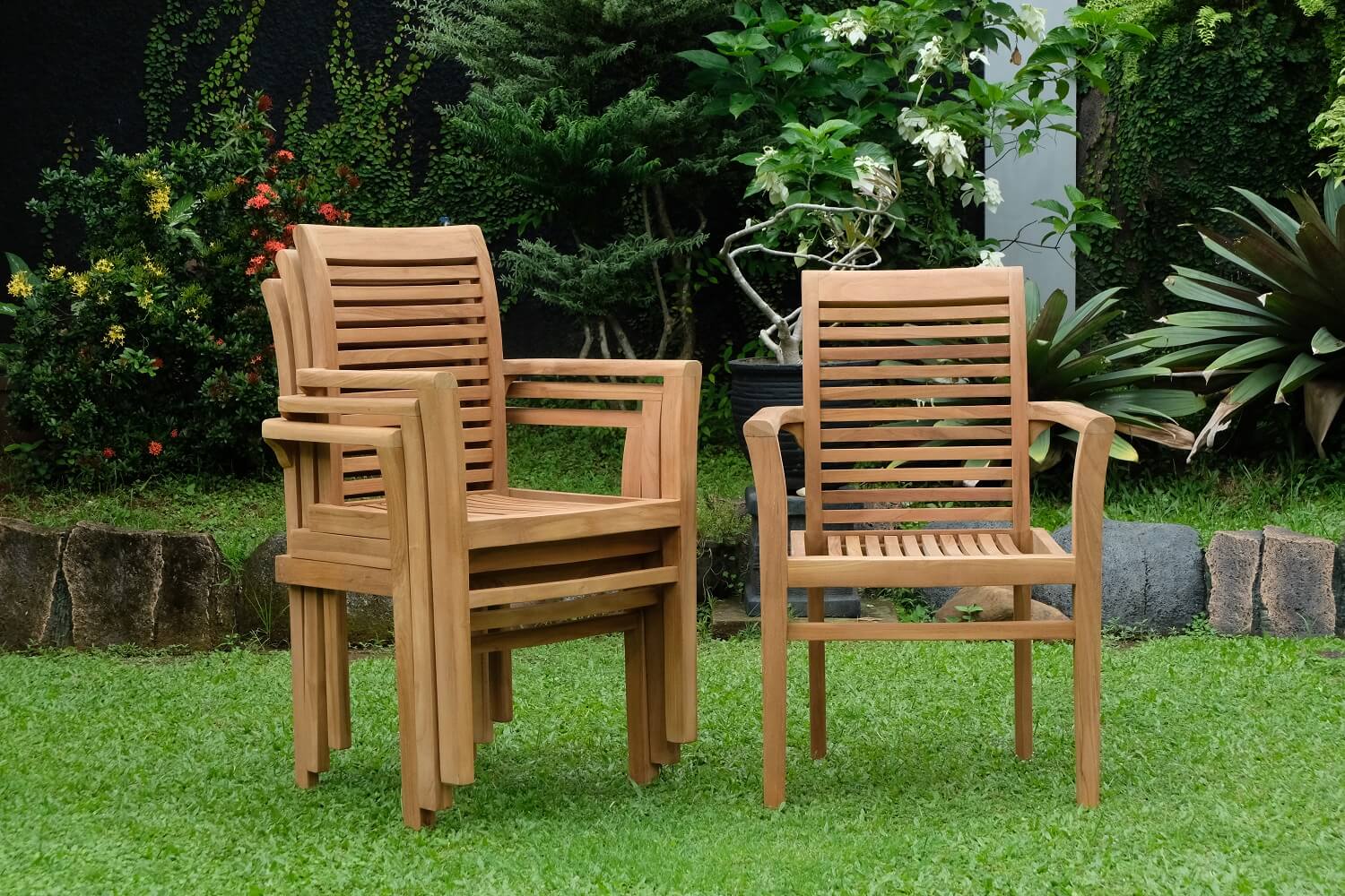 Belgrave Teak Garden Stacking Chair