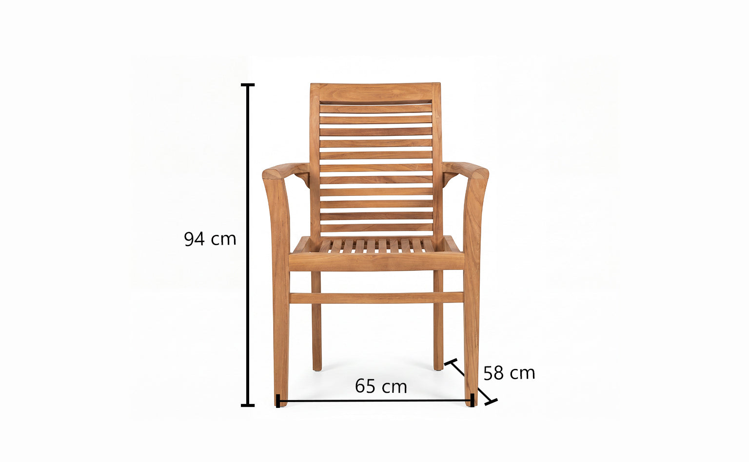Belgrave Teak Garden Stacking Chair