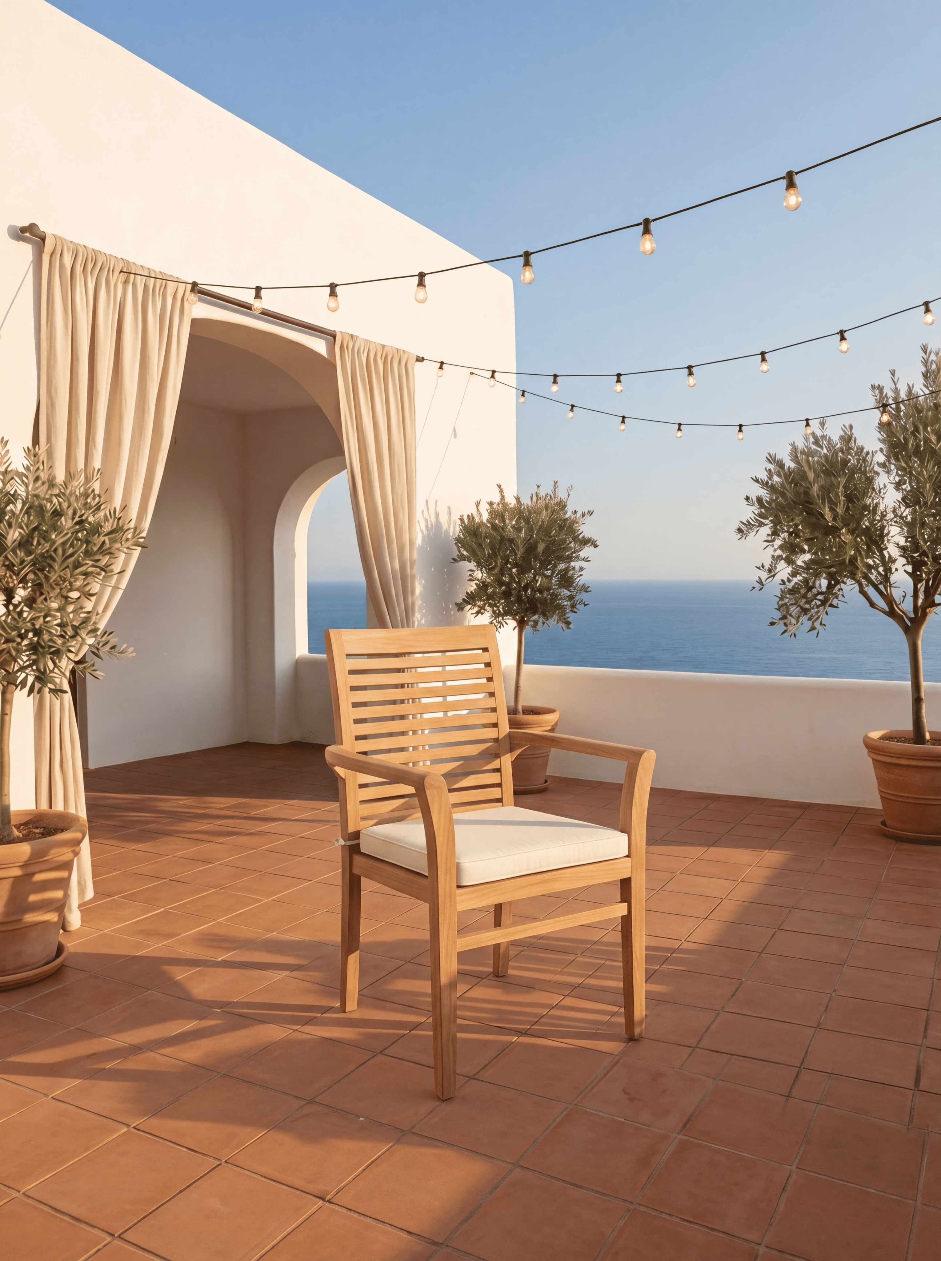 Teak Belgrave 8 Seater Extendable Table 1.8m-2.4m (4cm Thick Top) with 5 Teak Belgrave Stacking Chairs & 1× 3-Seater Burnham Bench (Garden / Outdoor Dining Set)