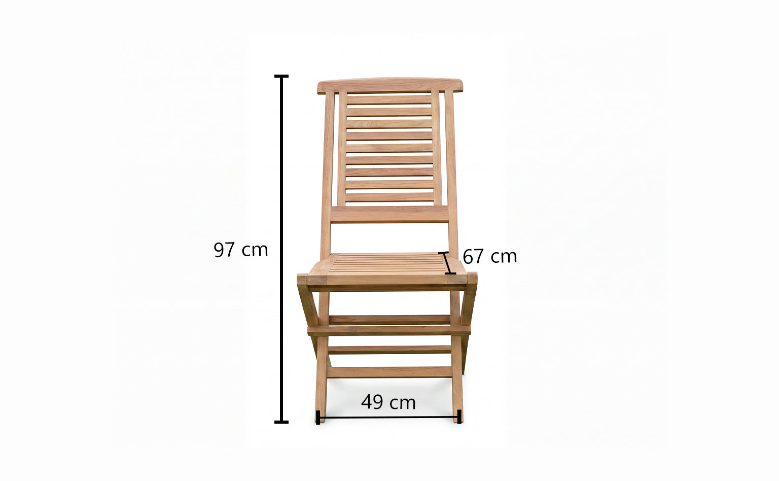 Hanton Teak Garden Folding Chair