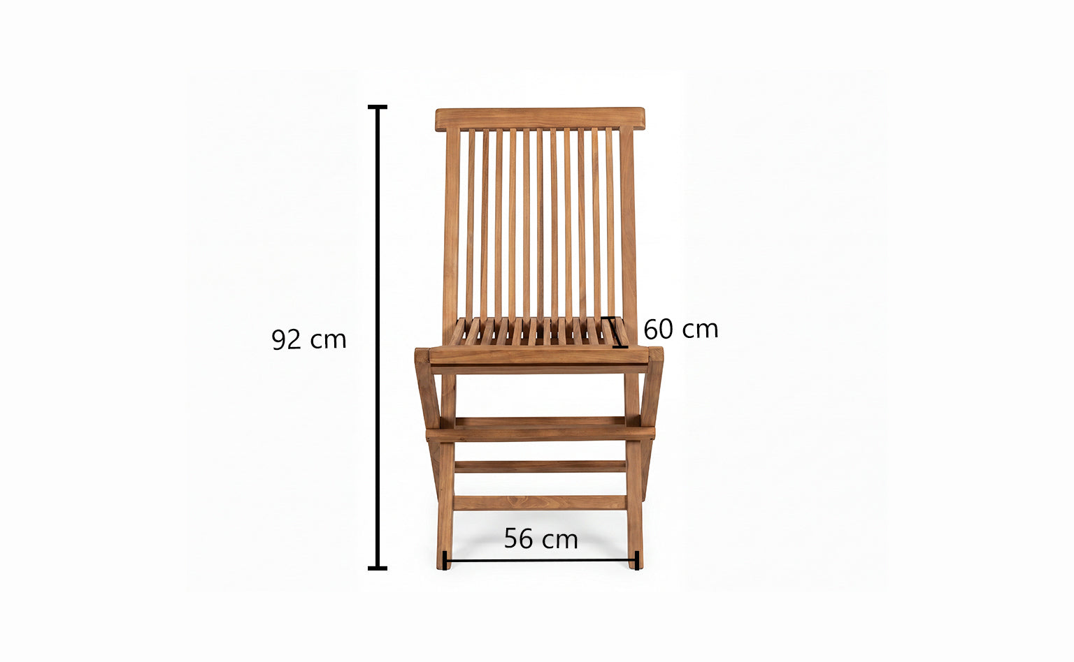 Standard Teak Garden Folding Chair