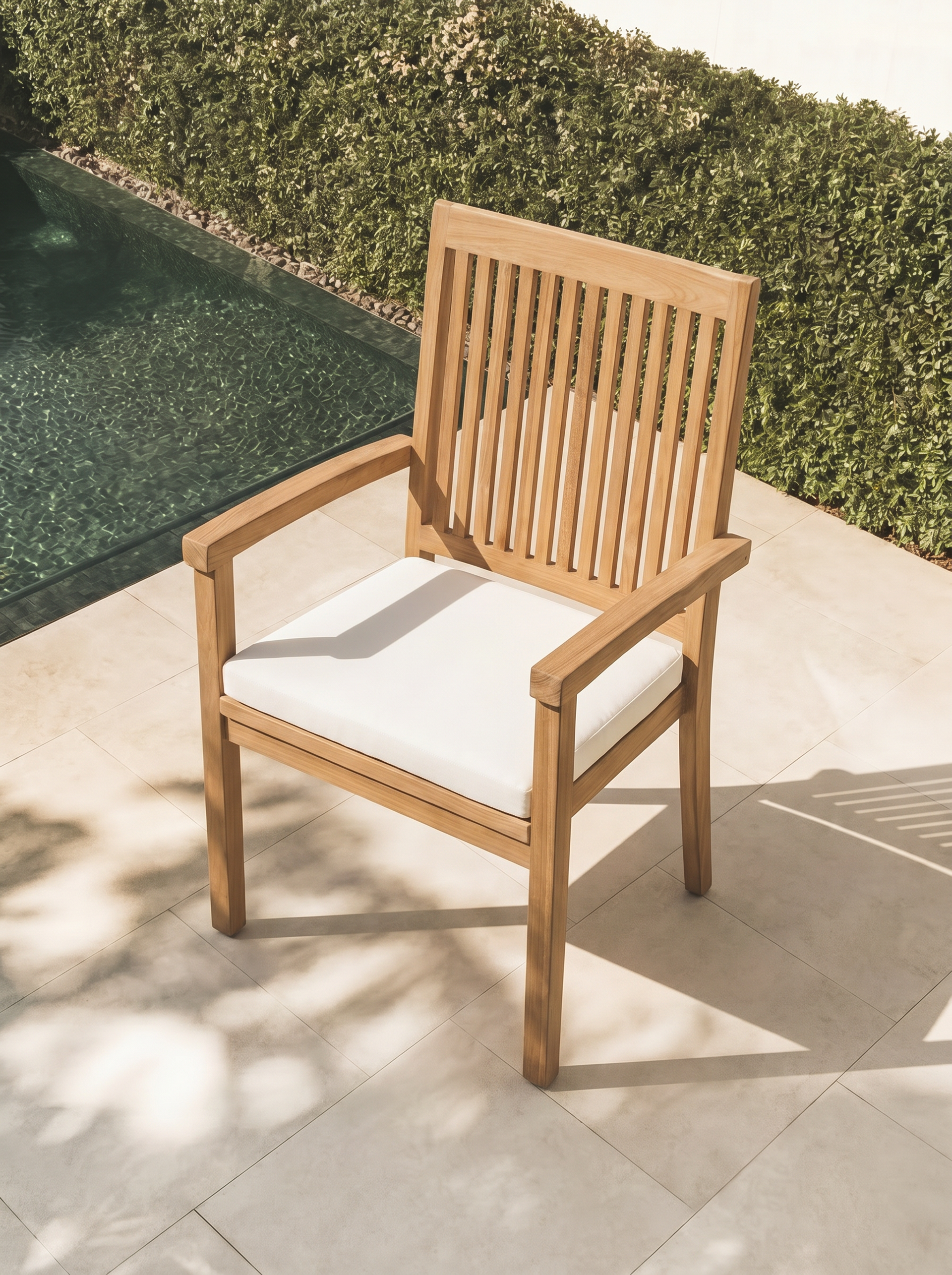 Teak Belgrave 8 Seater Extending Table 1.8m-2.4m (4cm Thick Top) with 2*Teak Burnham Chairs & 2* Burnham Bench 180cm (Garden / Outdoor Dining Set)